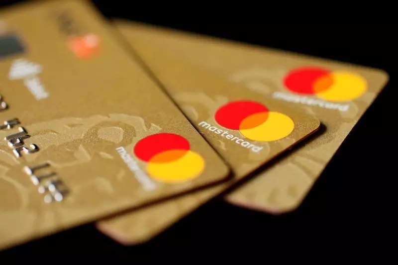 Mastercard credit cards are displayed in this picture illustration